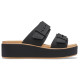Crocs Brooklyn Buckle Low Wedge Matte Wrap Sandal